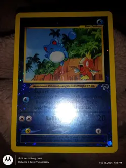Pokemon Marill 11/18 Southern Islands Reverse Holo w/swirl - Image 1