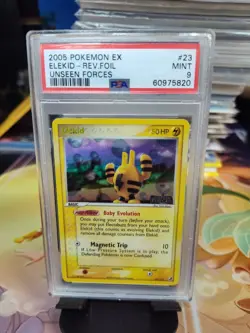 Pokemon Elekid EX Unseen Forces Reverse Holo Rare #23 PSA 9 Mint - Image 1