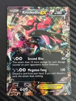 Pokemon TCG Krookodile EX XY25 Black Star Promo Holo HP - Image 1