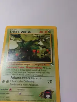 Pokemon TCG Erika's Oddish Gym Heroes 47/132 Regular Unlimited Uncommon LP - Image 3