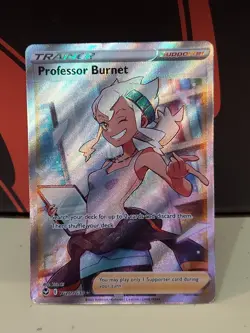 Pokemon TCG Professor Burnet SWSH12: Silver Tempest Trainer Gallery TG26/TG30... - Image 1