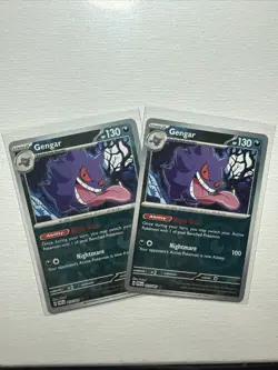 (2) Gengar 057/091 Paldean Fates [Reverse Holo] Uncommon Pokemon TCG NM/M - Image 1