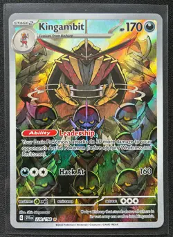 Pokemon 2023 Scarlet & Violet Kingambit 220/198 Illustration Rare NM - Image 1