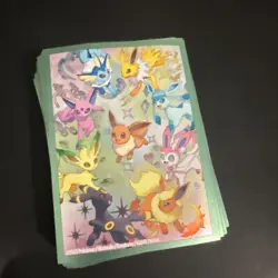 Eevee Card Sleeves From Pokemon Prismatic Evolutions SPC (65 Sleeves Total) - Image 1