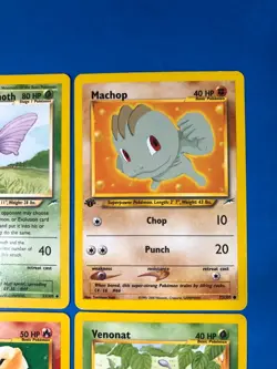 1st Edition LOT of 4 Vintage Pokemon Cards Neo Destiny-Light Venomoth, Growlithe - Image 3