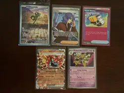 Pokemon Twilight Masquerade 5 Card Lot - Promos, Full Art, EX & Ace Spec - Image 1