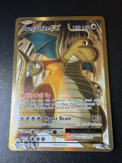 Dragonite EX (Full Art) 106/108 Evolutions Holo Pokemon Card - Image 1