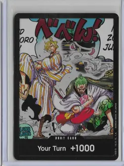 2023 ONE PIECE - WINGS OF CAPTAIN - OP06 - ZORO & SANJI - DON!! CARD - Image 1