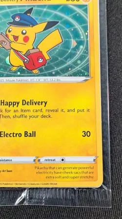 Pokemon Card Holo Special Delivery Pikachu SWSH074 SEALED Black Star Promo - Image 2