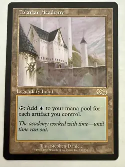 MTG: Tolarian Academy Urza's Saga Card Reserved List Magic The Gathering- NM - Image 1