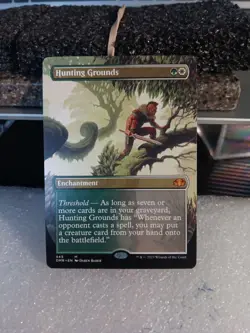 Hunting Grounds 445 (Borderless) Dominaria Remastered Magic The Gathering Card - Image 1