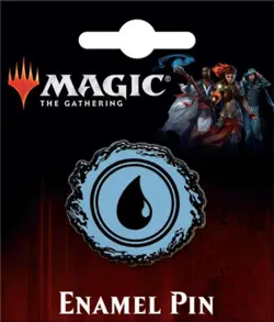 Magic the Gathering Card Game Blue Island Mana Logo Metal Enamel Pin NEW UNUSED - Image 1