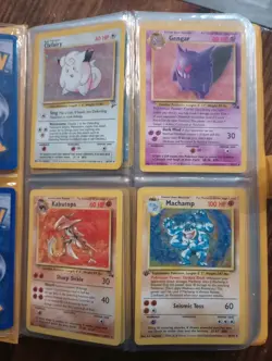 Vintage Pokemon Binder 122 Card Lot WOTC Neo Gym Base Fossil Jungle 19999-2002 - Image 2