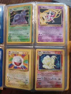 Vintage Pokemon Binder 122 Card Lot WOTC Neo Gym Base Fossil Jungle 19999-2002 - Image 3