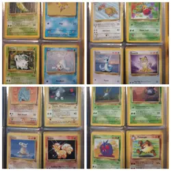 Vintage Pokemon Binder 122 Card Lot WOTC Neo Gym Base Fossil Jungle 19999-2002 - Image 5