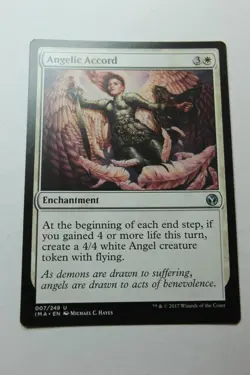 MTG Angelic Accord x1- -Iconic Masters-Lightly Played - Image 1