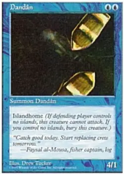 MTG Dandan, Fifth Edition, Heavily Played, English - Image 1