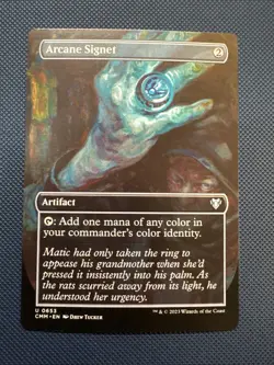 MTG Arcane Signet (Borderless) - Commander Masters (CMM) NM - Image 1