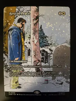 Rest in Peace NM BORDERLESS Marvel Universe MTG FREE SHIPPING - Image 1