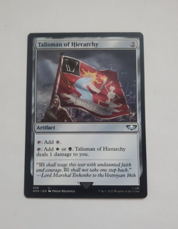 MTG Talisman of Hierarchy - Universes Beyond: Warhammer 40,000 (40K) 256 - Image 1