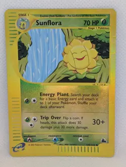 Sunflora 105/144 Skyridge Reverse Holo Rare Pokemon TCG Nintendo e-reader MP - Image 1