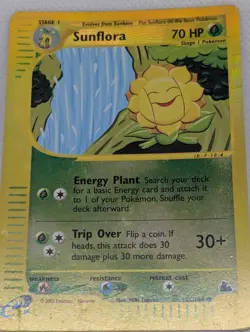 Sunflora 105/144 Skyridge Reverse Holo Rare Pokemon TCG Nintendo e-reader MP - Image 3