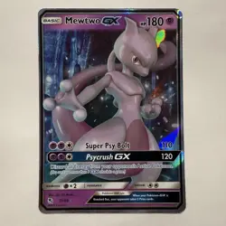 Pokemon TCG Hidden Fates Mewtwo GX 31/68 Holo Ultra Rare NM - Image 1