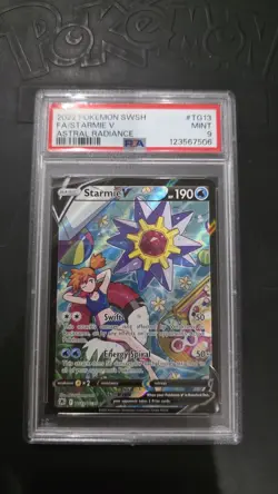 Pokemon Starmie V Astral Radiance TG13 PSA 9 - Image 1