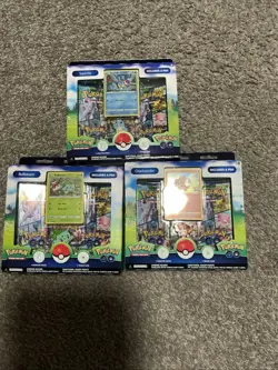 3 Pokemon Go Pin Collection Box Lot Bulbasaur Charmander Squirtle Factory Sealed - Image 1