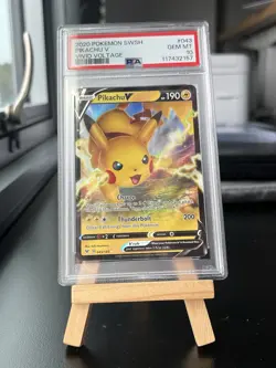 2020 Pokemon Vivid Voltage #043 Pikachu V PSA 10 Gem Mint 💎 - Image 1