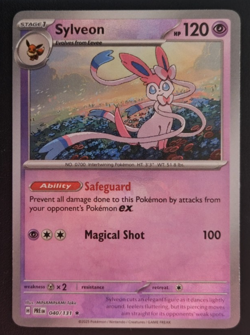 Pokemon TCG Sylveon 040/131 Prismatic Evolutions Master Ball Holo Near Mint NM - Image 1