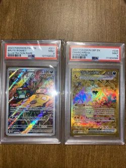 2 2023 PSA Graded 9 Pokemon Lot. 1-Charizard, 1-Brute Bonnet. D - Image 1
