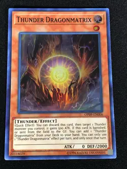 Yugioh Thunder Dragonmatrix OP09-EN006 Super (NM) - Image 1