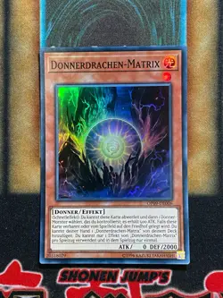 Yugioh Thunder Dragonmatrix OP09-EN006 Super Rare GERMAN LP - Image 1