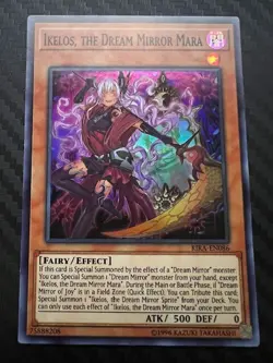 Yugioh Ikelos, the Dream Mirror Mara RIRA-EN086 Super Rare Unlimited NM - Image 1