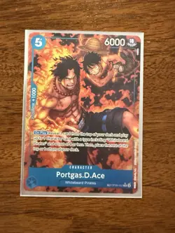 Portgas D Ace OP08-052 Treasure Rare Royal Blood One Piece Card Game - Image 1