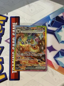 Pokemon TCG Flareon EX Prismatic Evolutions 146/131 Sir Illustration Rare Card - Image 1