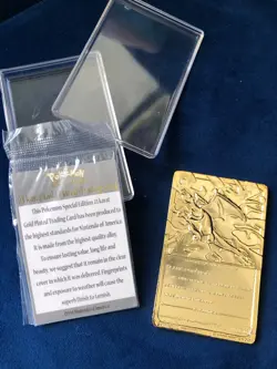 Pokemon 23K Gold Plated CHARIZARD Card 1999 Burger King Promo SEALED COA - Image 3