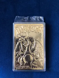 Pokemon 23K Gold Plated CHARIZARD Card 1999 Burger King Promo SEALED COA - Image 4