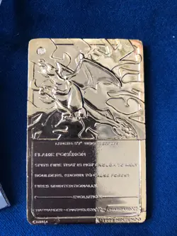 Pokemon 23K Gold Plated CHARIZARD Card 1999 Burger King Promo SEALED COA - Image 5
