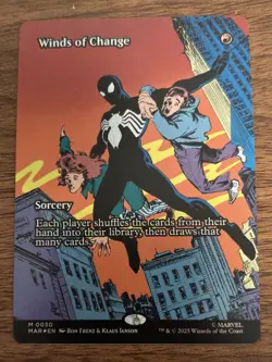 MTG Marvel Spiderman WINDS OF CHANGE Mythic Borderless FOIL Card M0030 - Image 2