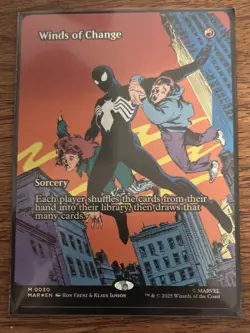 MTG Marvel Spiderman WINDS OF CHANGE Mythic Borderless FOIL Card M0030 - Image 4