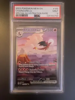 Pokemon TCG Charizard EX Scarlet & Violet 151 Card 199/165 Sir Ultra Rare - Image 1