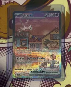 Mew EX SVP 053 Pokemon TCG Scarlet & Violet 151 UPC Promo Card LP Condition - Image 1