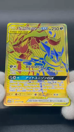 Greninja & Zoroark GX 223/173 UR SM12a Tag All Stars Pokemon Card JP #2510060021 - Image 2