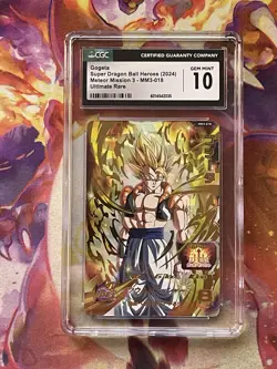 Gogeta MM3-018 CGC 10 Meteor Mission 3 Super Dragon Ball Heroes Card - Image 1