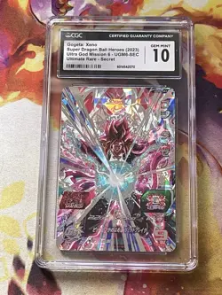Gogeta Xeno UGM6-SEC CGC 10 Meteor Mission 6 Super Dragon Ball Heroes Card - Image 1