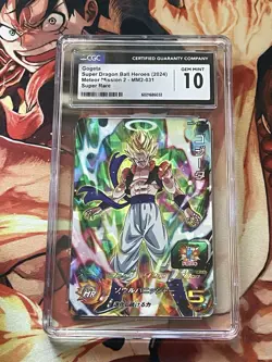 Gogeta MM2-031 CGC 10 Meteor Mission 2 Super Dragon Ball Heroes Card - Image 1