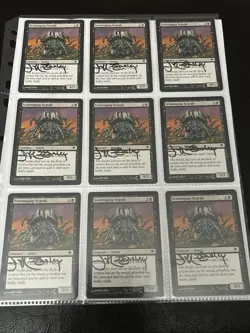 D1 (9) Signed Jeff Easley Scavenging Scarab Magic The Gathering Cards (MTG) - Image 1