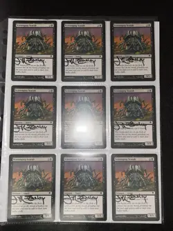 D1 (9) Signed Jeff Easley Scavenging Scarab Magic The Gathering Cards (MTG) - Image 2